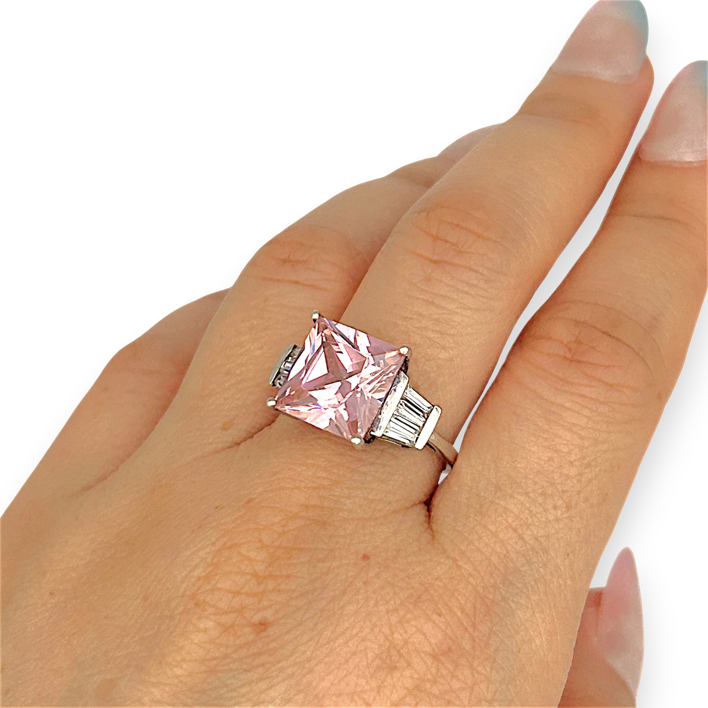 SILVER DEAL | Sterling Silver Rosé Radiance Ring Size O