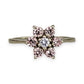 SILVER DEAL | Sterling Silver Floral Spark Ring Size O 1/2