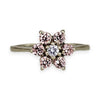SILVER DEAL | Sterling Silver Floral Spark Ring Size O 1/2