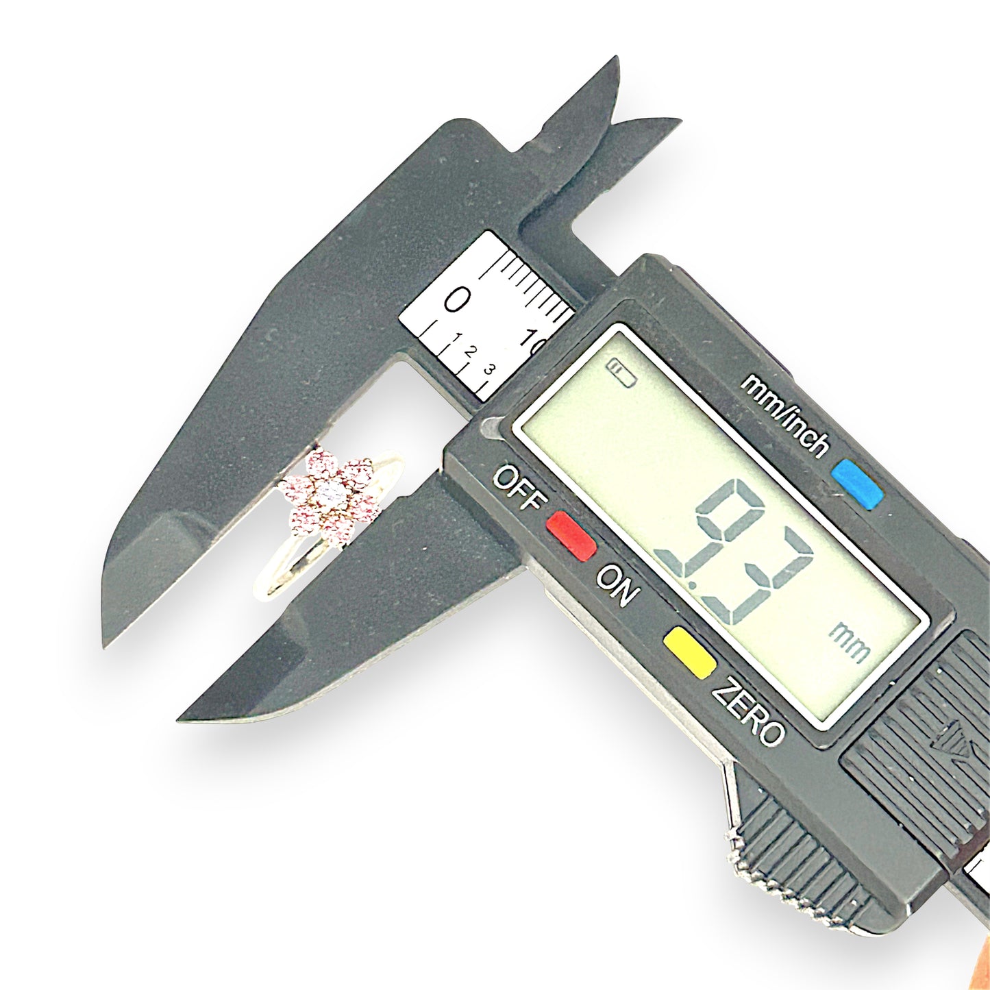 SILVER DEAL | Sterling Silver Floral Spark Ring Size O 1/2