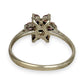 SILVER DEAL | Sterling Silver Floral Spark Ring Size O 1/2