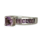 SILVER DEAL | Sterling SilverViolet Prism Amethyst Rings Size O