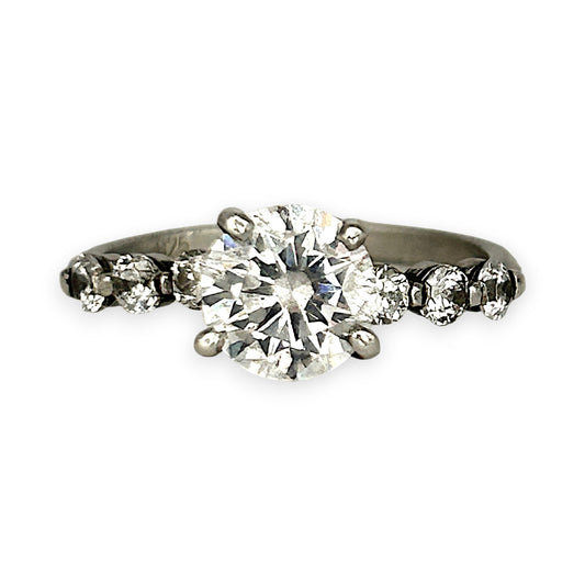 SILVER DEAL | Sterling Silver Sparkline Ring Size L