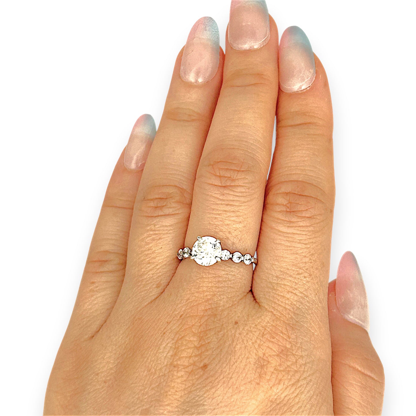 SILVER DEAL | Sterling Silver Sparkline Ring Size L