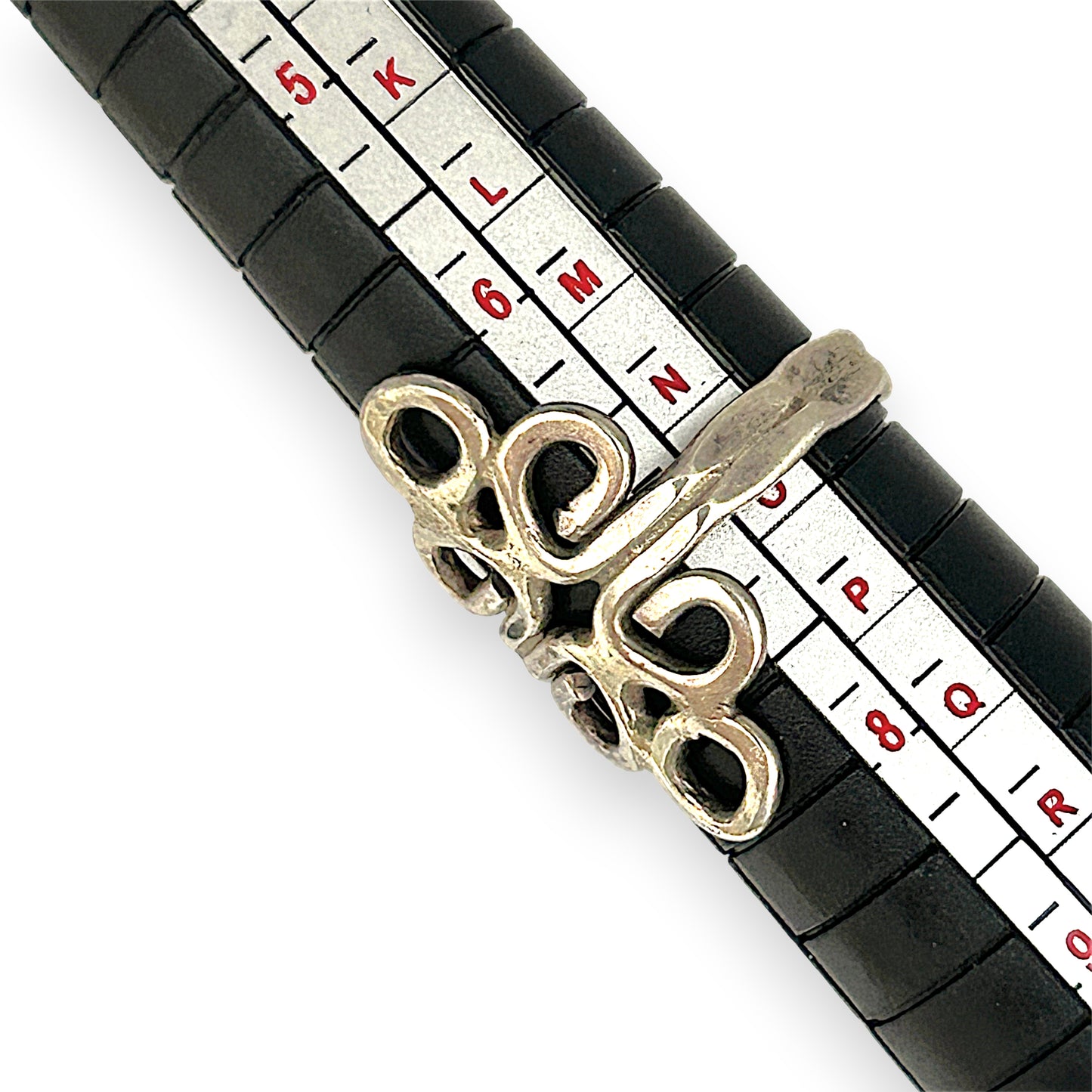 SILVER DEAL | Sterling Silver Tāwhiri Twist Rings Size N 1/2