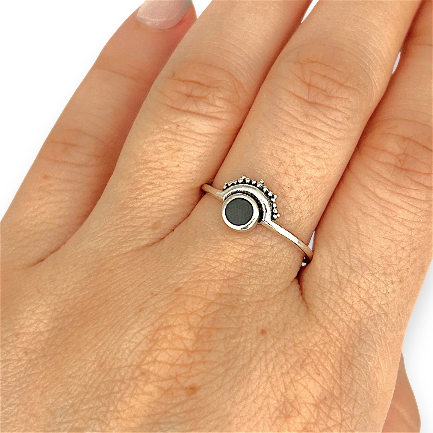 SILVER DEAL | Sterling Silver Twilight Crown Ring Size P