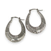 SILVER DEAL | Sterling Silver Ripple Hoop Earrings
