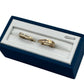 9ct Gold Horse Shoe Hoop Solid Earrings with Diamonds