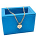 9ct Yellow Gold Rose Engraved Heart Locket Pendant