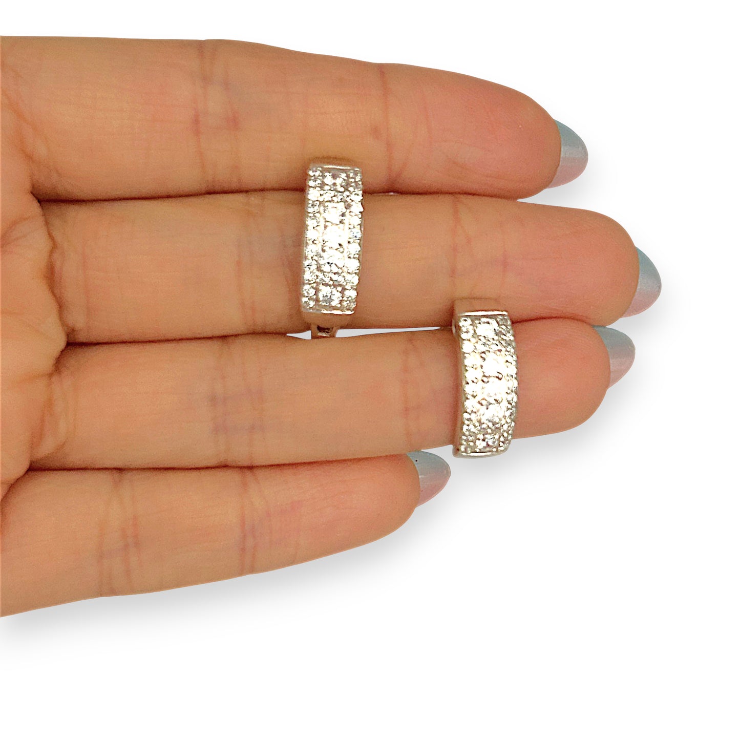 SILVER DEAL | Sterling Silver Arc Spark Stud Earrings