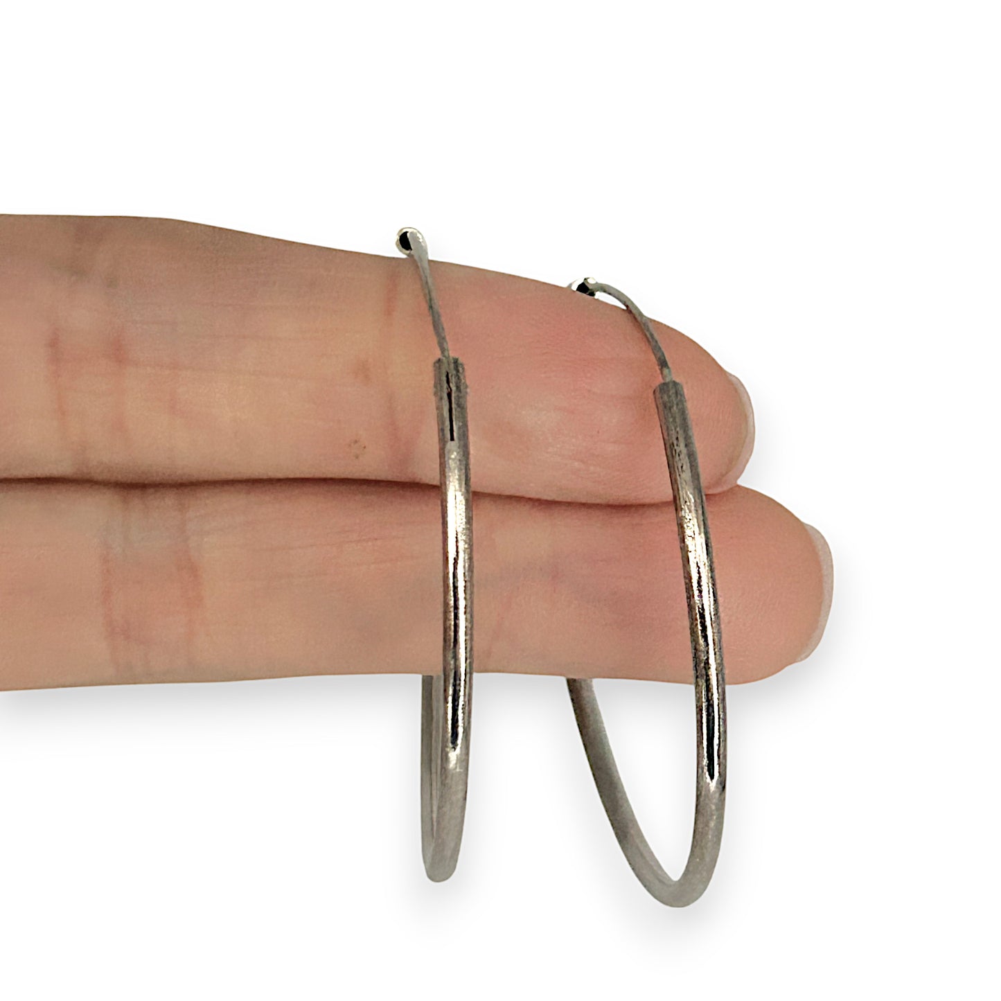 SILVER DEAL | Sterling Silver Circle Slider Earrings