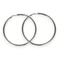 SILVER DEAL | Sterling Silver Moonline Hoop Earrings 54.5mm
