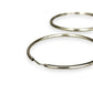 SILVER DEAL | Sterling Silver Moonline Hoop Earrings 54.5mm