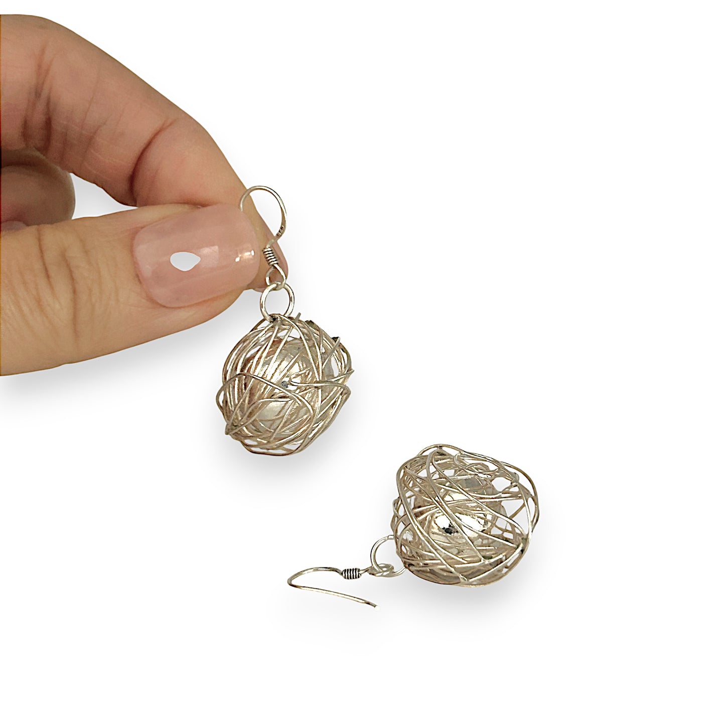SILVER DEAL | Sterling Silver Debonair Tangled Wire Dangle Earrings