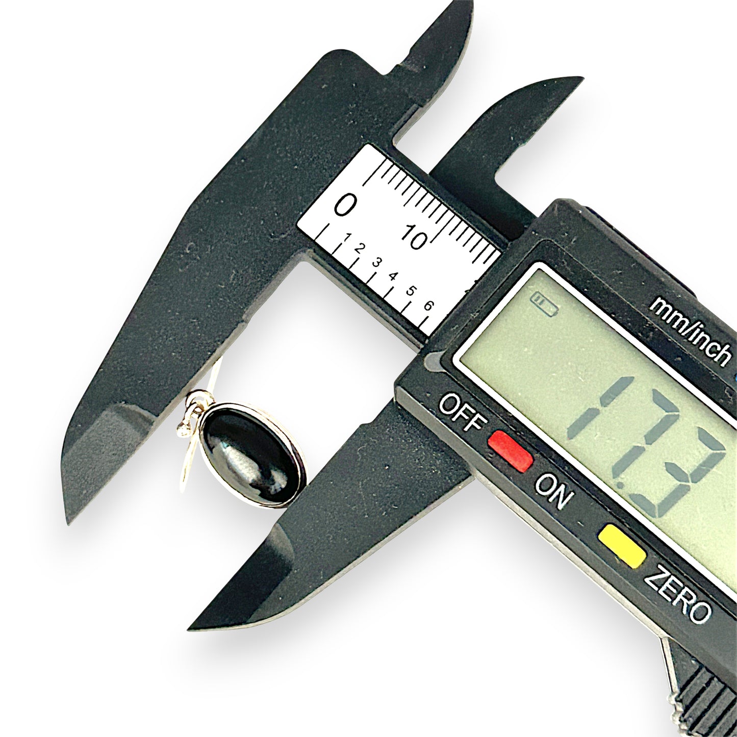 SILVER DEAL | Sterling Silver Midnight Oval Dangle Earrings