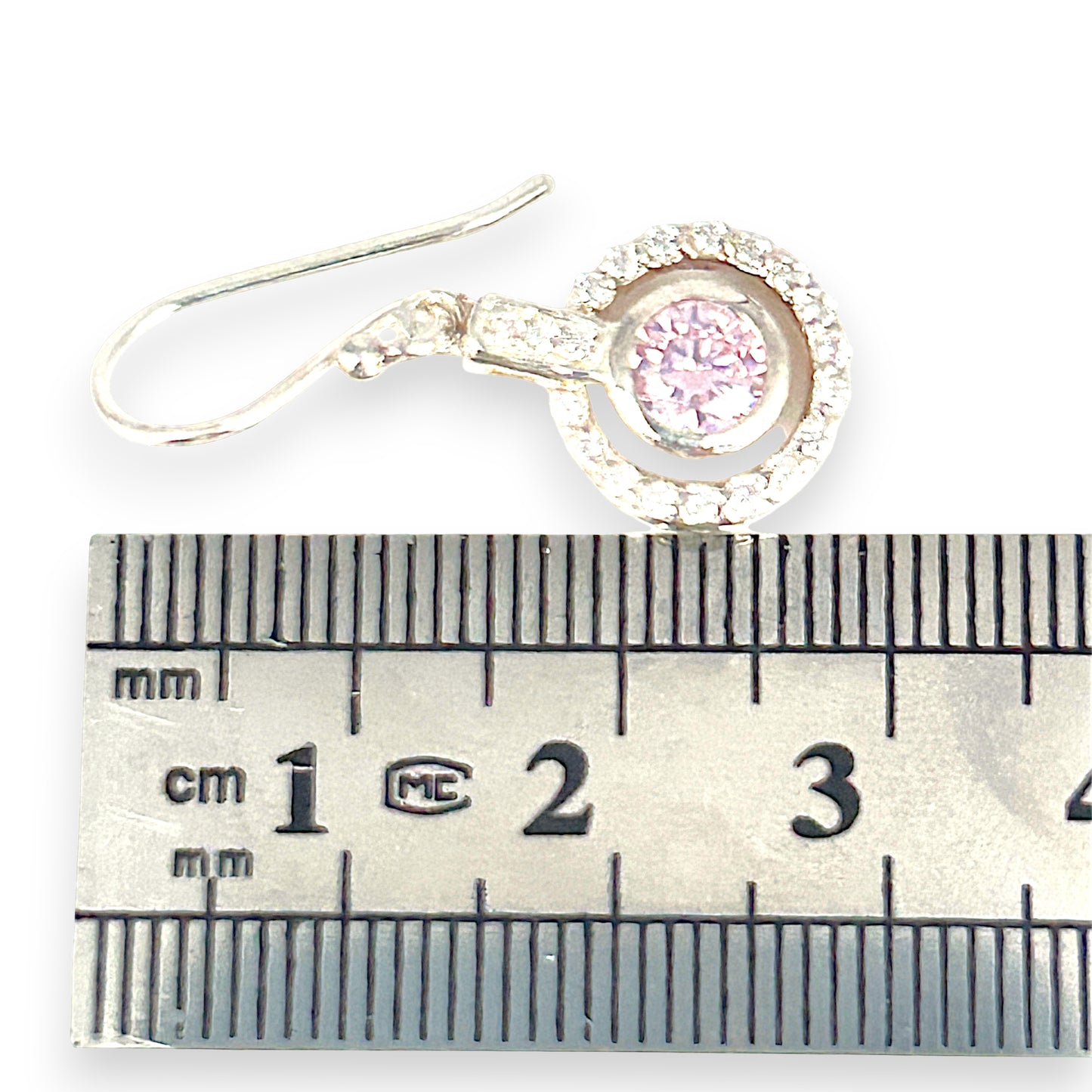 SILVER DEAL | Sterling Silver RoséHalo Silver Dangle Earrings