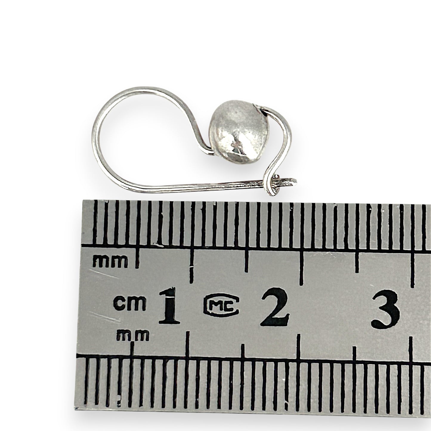 SILVER DEAL | Sterling Silver Minimalist Bead Hooks Earrings