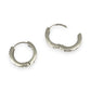 SILVER DEAL | Sterling Silver Aurora Four CZ Huggies Earrings
