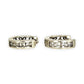 SILVER DEAL | Sterling Silver Aurora Four CZ Huggies Earrings