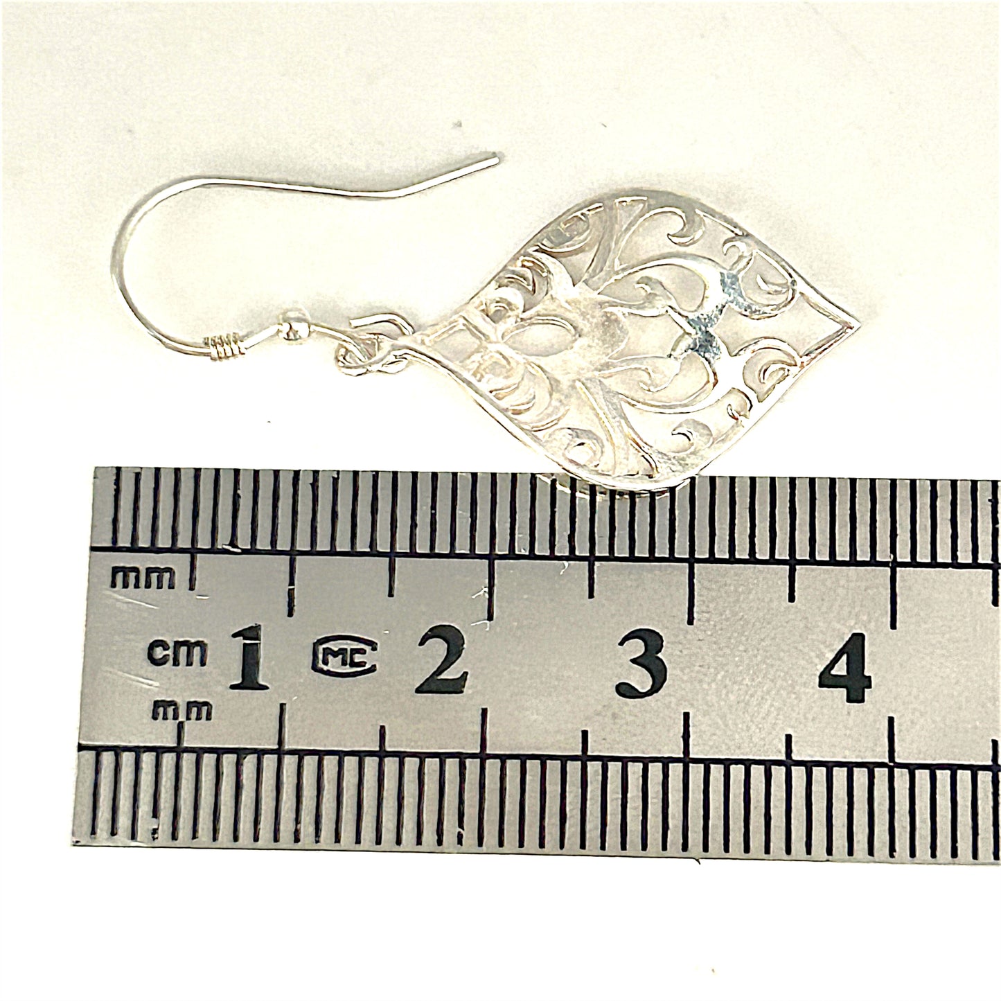 SILVER DEAL | Sterling Silver LeafLace Dangle Earrings