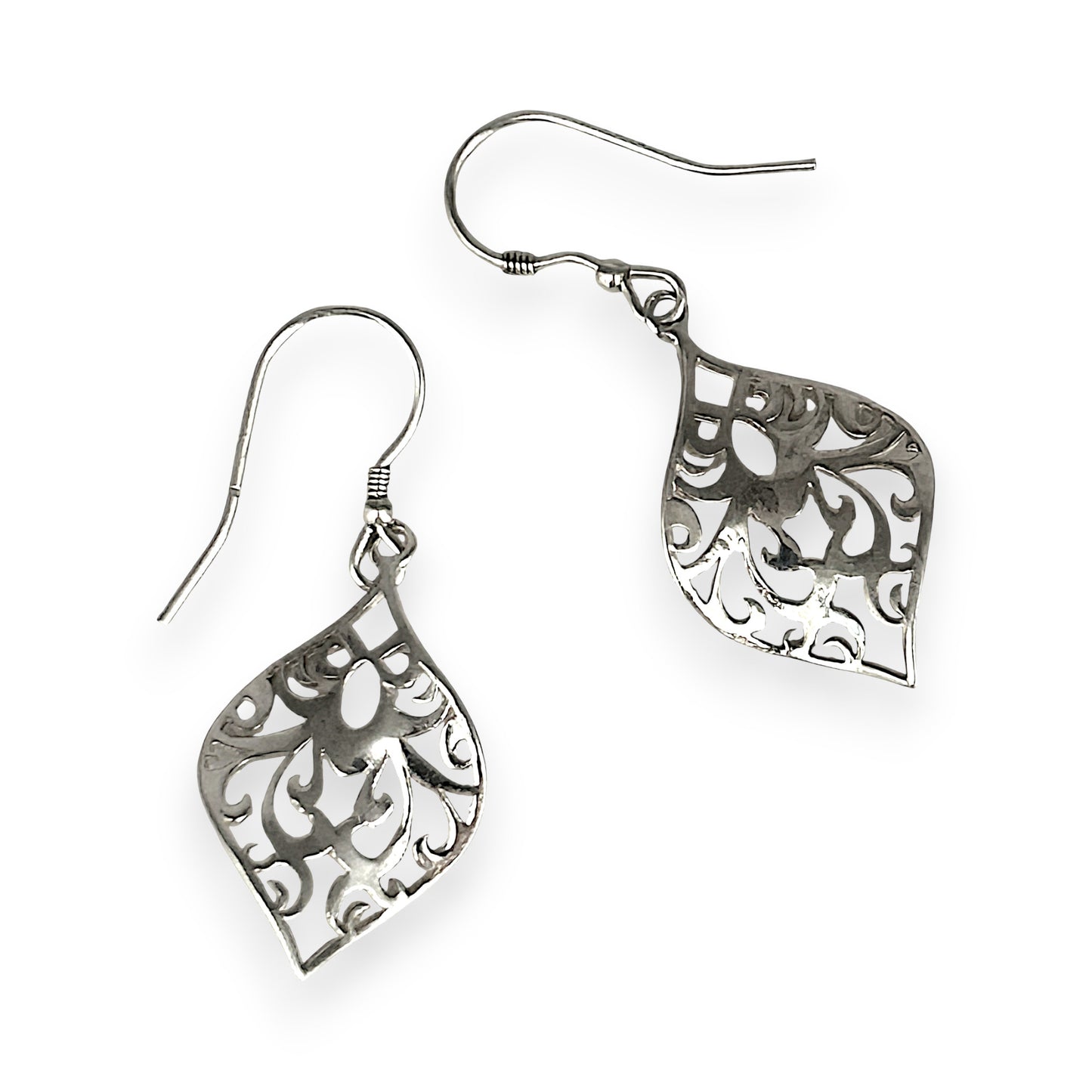 SILVER DEAL | Sterling Silver LeafLace Dangle Earrings