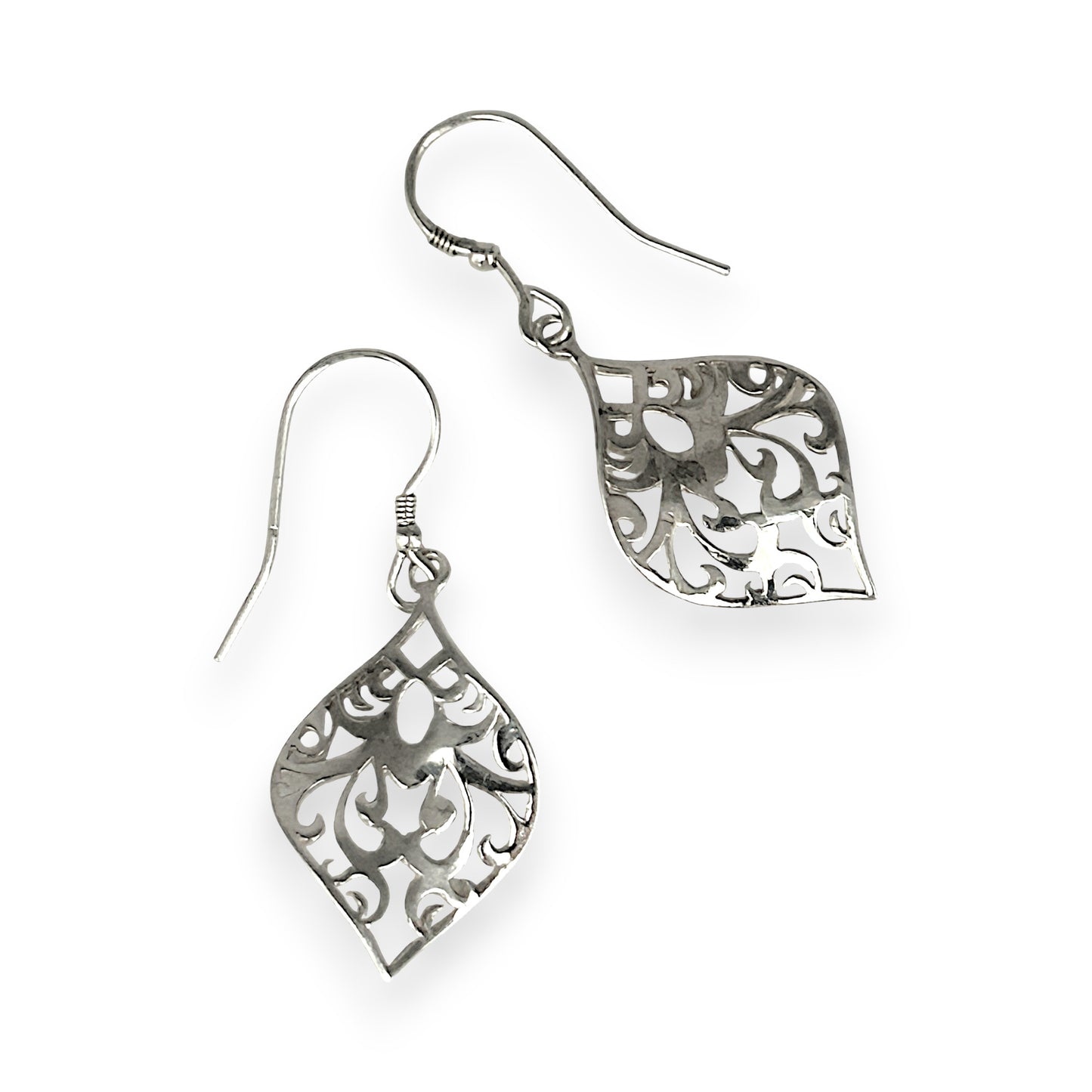 SILVER DEAL | Sterling Silver LeafLace Dangle Earrings