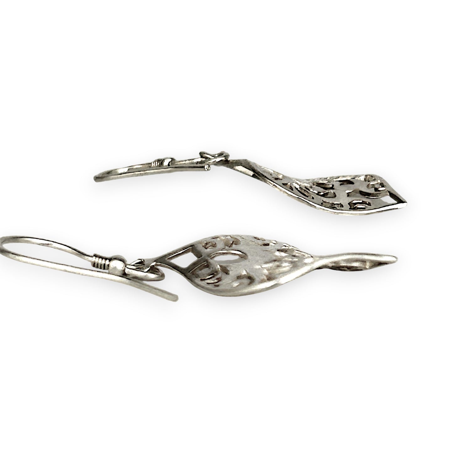 SILVER DEAL | Sterling Silver LeafLace Dangle Earrings