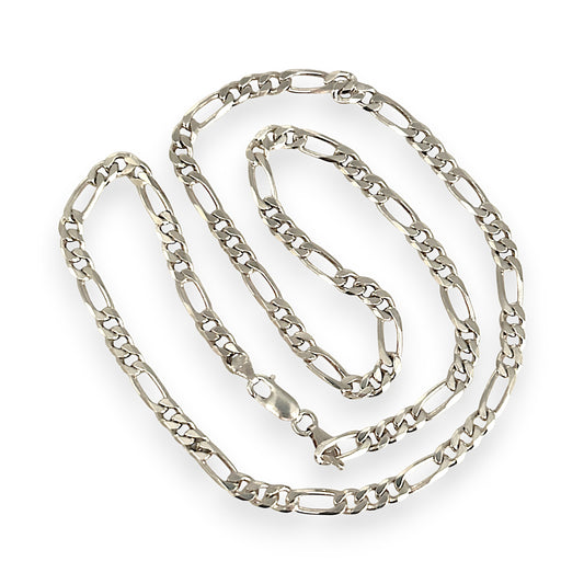 SILVER DEAL | NZ Sterling Silver 3-1 Figaro Chain Length 60cm