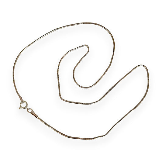 SILVER DEAL | Sterling Silver Round Snake Chain Length 45cm