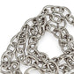 SILVER DEAL | Sterling Silver Oval Link 44cm Necklace with Heart Tag & Toggle Clasp
