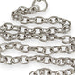 SILVER DEAL | Sterling Silver Oval Link 44cm Necklace with Heart Tag & Toggle Clasp