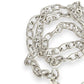 SILVER DEAL | Sterling Silver Solid Heart Toggle Necklace 42cm