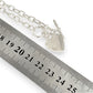 SILVER DEAL | Sterling Silver Solid Heart Toggle Necklace 42cm