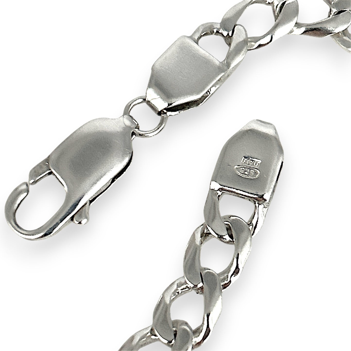 SILVER DEAL | Sterling Silver Refurbished Lustra Flat Curb Chain 59cm