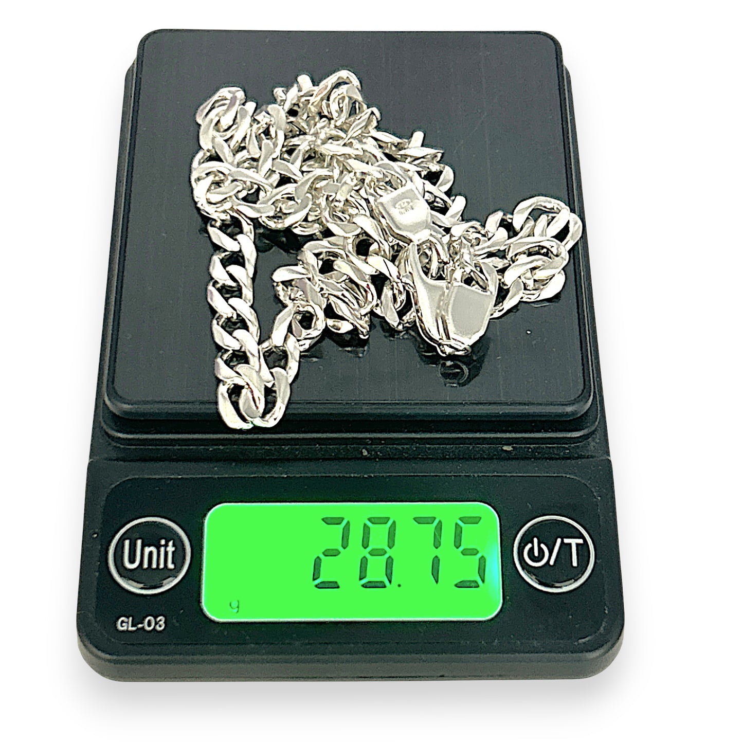 SILVER DEAL | Sterling Silver Refurbished Lustra Flat Curb Chain 59cm