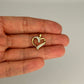 GOLD DEAL | 9ct (9K) Gold iLOVE Open Heart CZ Pendant