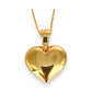 9ct Gold Rounded Large Heart Pendant. R # 672