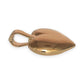 9ct Gold Rounded Large Heart Pendant. R # 672