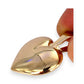 9ct Gold Rounded Large Heart Pendant. R # 672