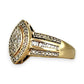 GOLD DEAL | FLASH SALE 9ct (9K) Gold Marquise Diamond Ring TDW 0.50ct Valuation $1,950