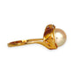 GOLD DEAL | 9ct Gold Pearl & Diamonds Ring Size M