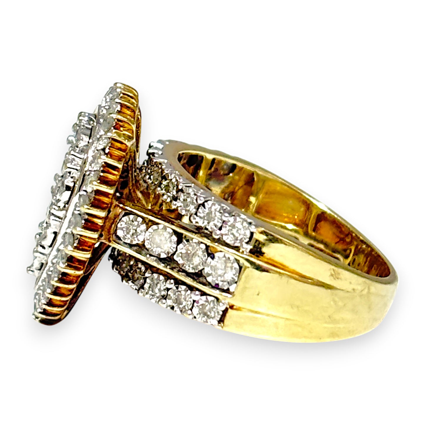 9ct Gold Engagement Wedding Eternity 1ct Diamond Ring Valuation $4,350 R # 683