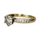 GOLD DEAL | FLASH SALE 9ct (9K) W/Y Gold Radiant Cluster Diamond Ring TDW 0.42ct Valuation $2,250