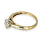 GOLD DEAL | FLASH SALE 9ct (9K) W/Y Gold Radiant Cluster Diamond Ring TDW 0.42ct Valuation $2,250