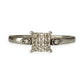 GOLD DEAL | 9ct White Gold Double Bezel Diamond Ring Valuation $950