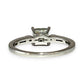 GOLD DEAL | 9ct White Gold Double Bezel Diamond Ring Valuation $950