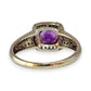 GOLD DEAL | 9ct White Gold Amethyst & Diamond Ring Valuation $1,300