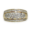 10ct Gold Diamond 1.07ct Set Illusion Ring Size Q1/4, Valuation $4,600. R # 687
