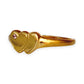 GOLD DEAL | 9ct Gold Twin Heart Elegance Diamond Ring Size O