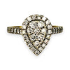 GOLD DEAL | FLASH SALE 9ct (9K) Gold Teardrop Elegance Diamond Ring TDW 0.85ct Valuation $3,600